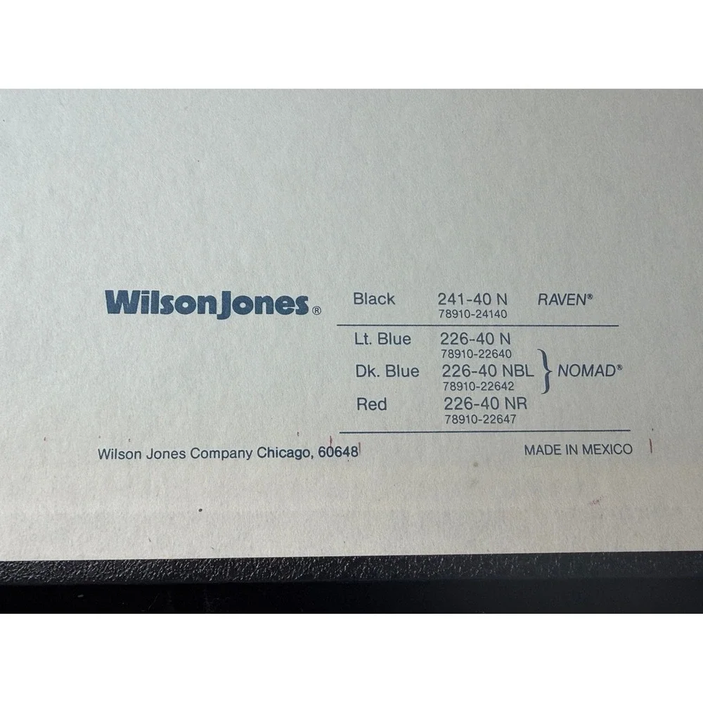 Wilson Jones Raven Black Post Binder 241-40 N Ledger Record‎ Book with Paper